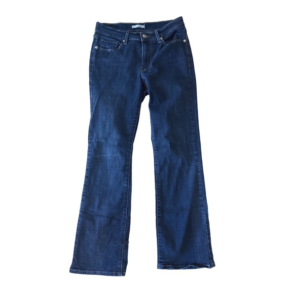 Levis Classic Bootcut Jeans Womens 4S W27 L30 Dark Wash Blue Denim 39252-0004 - Picture 3 of 8